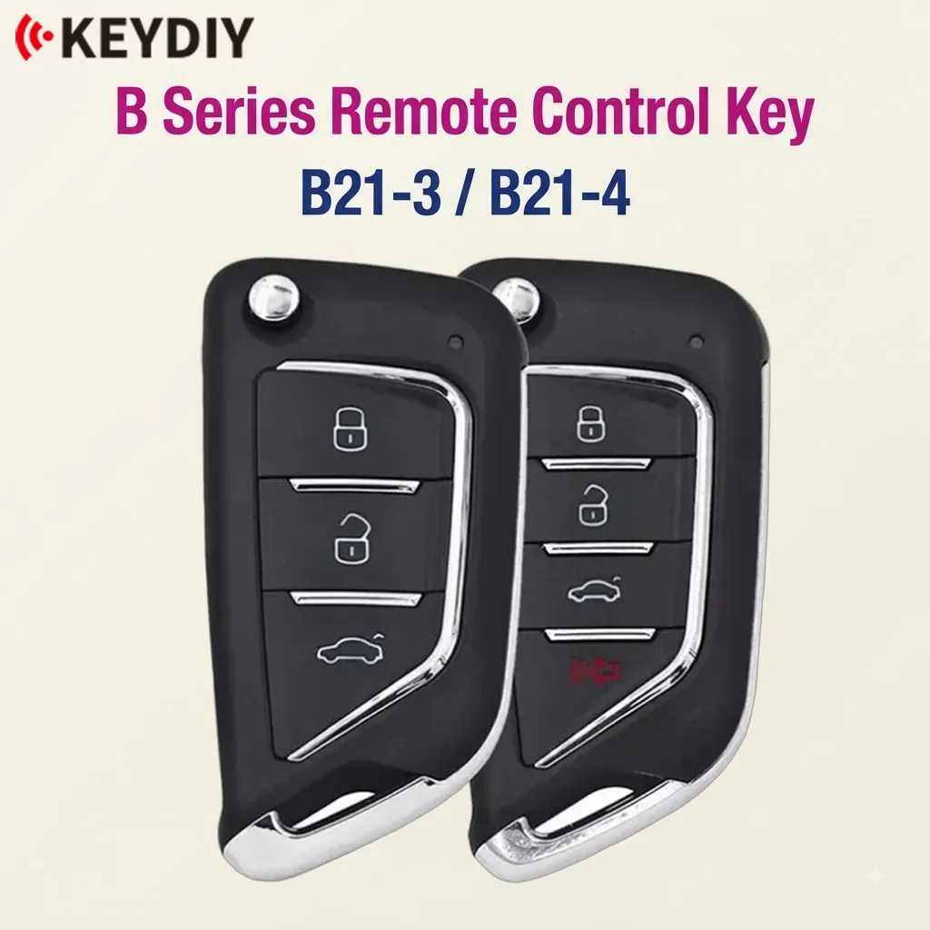 5pcs/ Lot KEYDIY B21-3/4 B Series 3/4 Button KD Remote Control Auto Car Key Universal for KD900+ URG200 Mini Programmer Tools