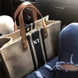 Borsa a tracolla in tela con monogramma a catena personalizzata borsa a tracolla da donna borsa personalizzata regalo di compleanno regali per damigelle d'onore della sposa per lei