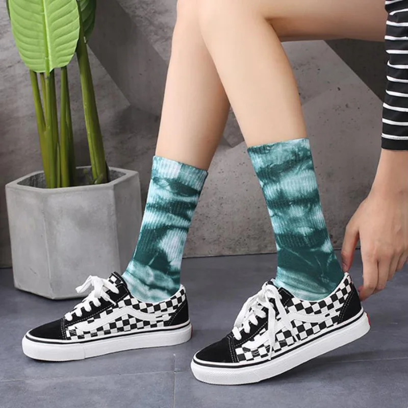 Tie-dye Socks for Couples, Fashionable High Socks, Street Fashion Hip-hop Style Socks for Men and Women