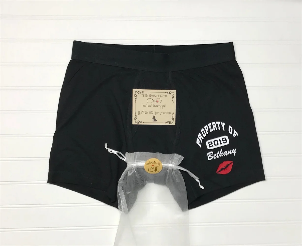 Personalized Groom Gift For Him, Personalized Boxers Husband Gift, Sexy Underwear, Boyfriend Gift, Men's Boxer Briefs, Gift for