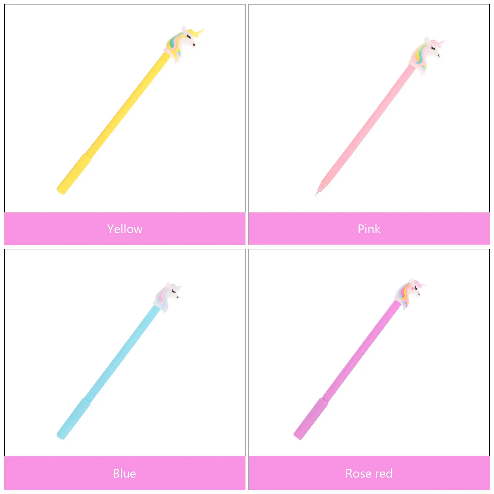 

4 шт. гелевые ручки креативная мультяшная форма ручки для письма гладкие чернила ручка для подписи для студентов милые канцелярские принадлежности