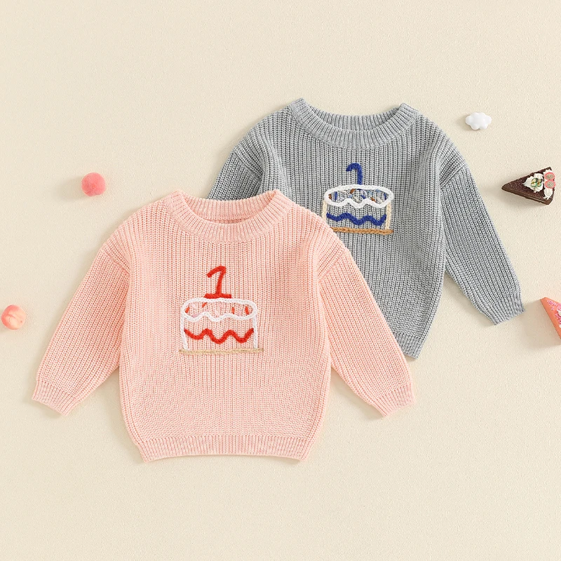 

Baby Clothing Boys Girls Sweater Toddler Knit Sweater Knitwear Long Sleeve Cotton Baby Pullover Top Newborn Clothes