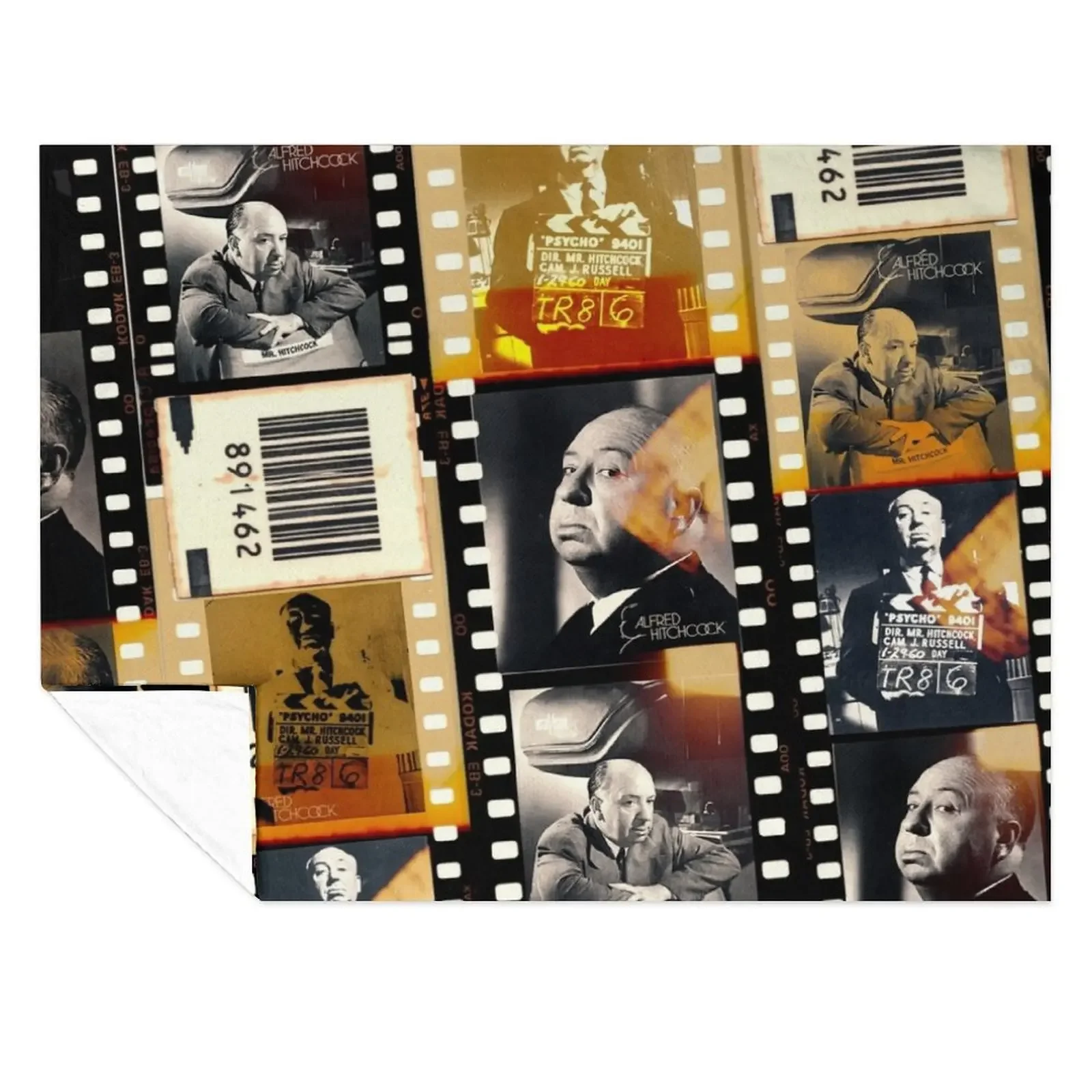 

Alfred Hitchcock, filmstrip Throw Blanket Bed christmas gifts Luxury St Soft Plaid Blankets