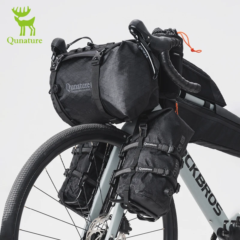 Bolsa de Ciclismo Qunature Versión Mejorada 2.0, Bolsa de Compresión Impermeable, Ligera y Duradera para Ciclismo de Carretera y MTB