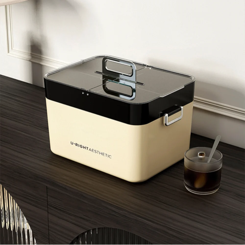 

Double Layer Family Medicine Storage Box Large Capacity Waterproof Medicine Cabinet Medicine Tablet Container