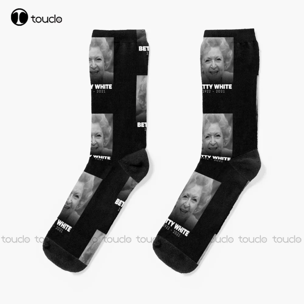 Rip Betty-White - Rip The Queen Of Golden Girls Star  Socks Mens Athletic Socks Unisex Adult Teen Youth Socks Custom Gift