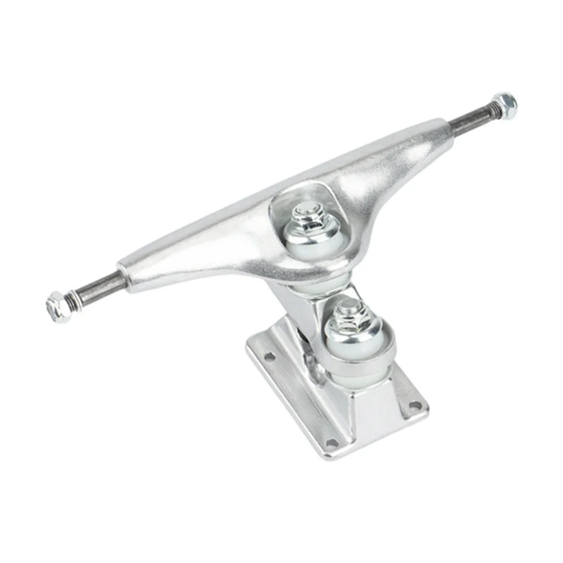 1Pcs Double Floor Longboard Trucks 6.25Inch Skateboard Bracket Trucks Gravity Casting Rear Truck Silver SHR90A