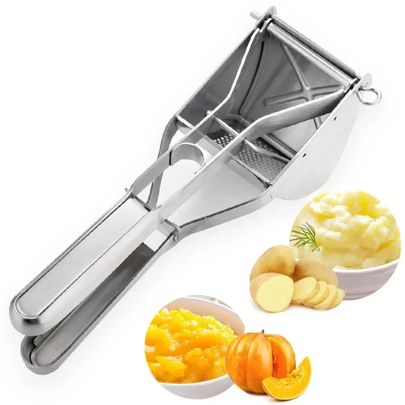 

Potato Ricer Stainless Steel Potato Masher Heavy Duty Potato Ricer Masher For Baby Food Fruit Vegetable Juicer KC0154