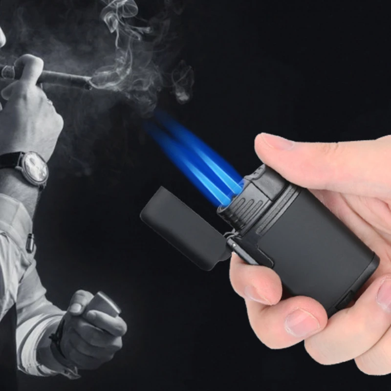 

Waterproof Jet Gas Lighter Portable Outdoor Torch Butane Turbo Cigar Cigarette Lighter Smoke Survival Tool Windproof Camping