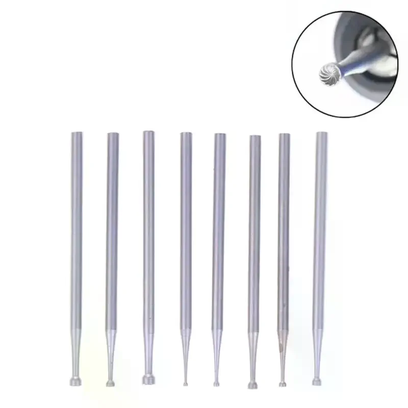 1pcs 2.35 Handle HSS Steel Engraving Cutter Electric Hollow Cup Bur Threading Machine Olive Core Carving Cut