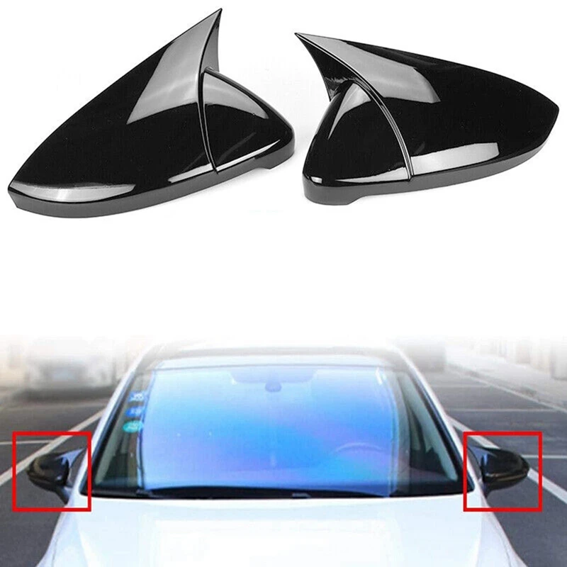 For Volkswagen Golf MK7 MK7.5 GTI GTD R Rear View Mirror Cover Bullhorn Conversion Universal