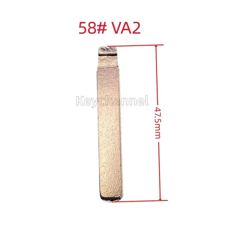 10pcs VA6 Car Key Blank 58# KD Key Blade Y29 Car Key Blank VA2 Key Head for Renault Peugeot 307 Citroen C2  for KEYDIY Xhorse