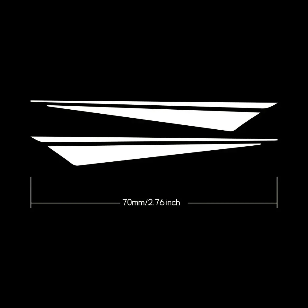 오토바이 자동차 맞춤 장식 안전 애호가 액세서리용 반사 스트라이프 그래픽 스티커 2개/세트