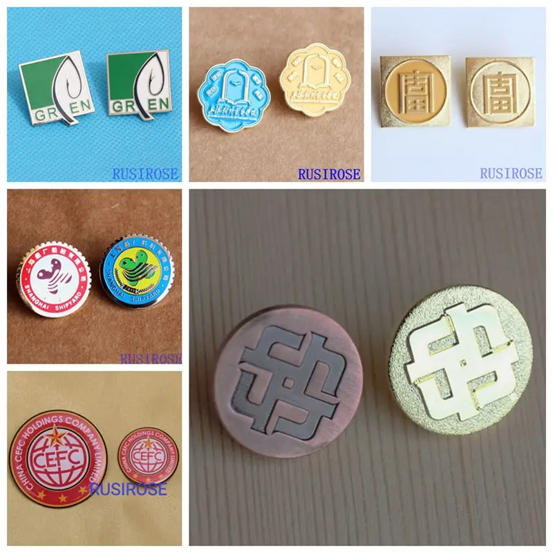 Custom DIY Brooches Personal Logo Lapel Pins Brooch Stainless Steel Personalized Pins Badge Trendy Jewelry Gift