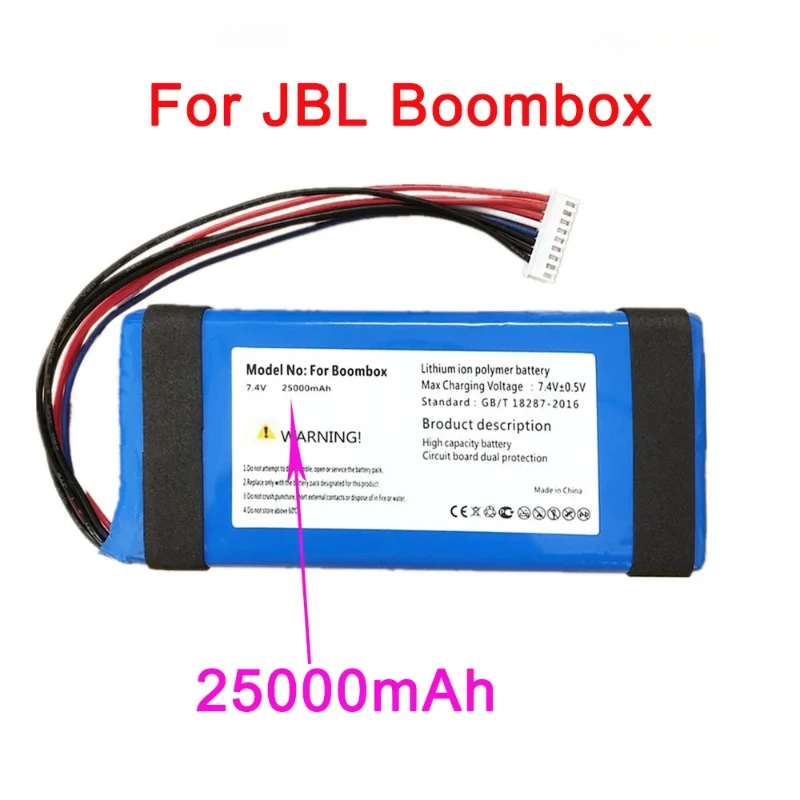 

High Quality 10000/25000mAh Original Player Speaker Battery for JBL Boombox 1 GSP093113401 Special Edition Loudspeaker Batteries