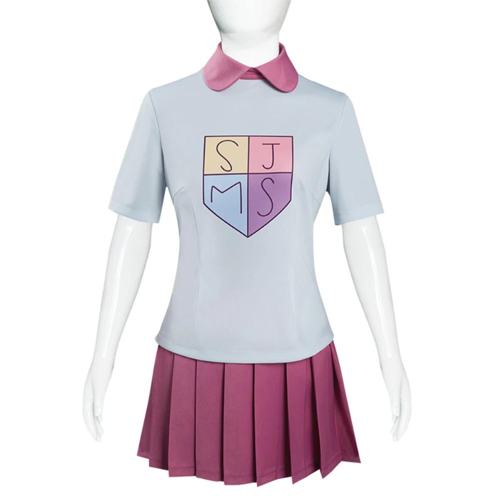 

Anne Boonchuy Cosplay Amphibia Costume Uniform Girl Skirts Top Outfits Halloween Suit