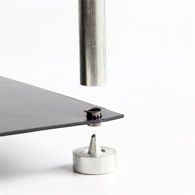 AT77 50Pcs DIY Kydex 칼집에 대 한 Eyelets 6Mm 리벳 손 도구 부품 Eyelet 구멍 펀치 도구 키트