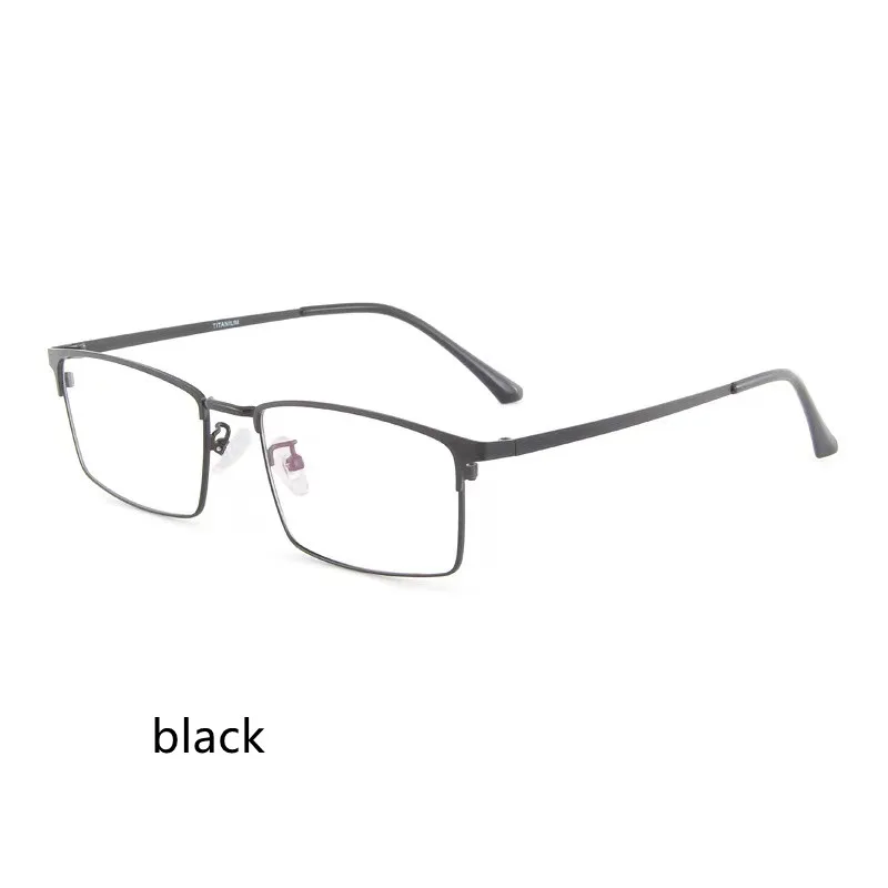 

56mm Large size widened big face Fat Glasses frame Business men's B titanium alloy anti-blue light glasses myopia frame 96065