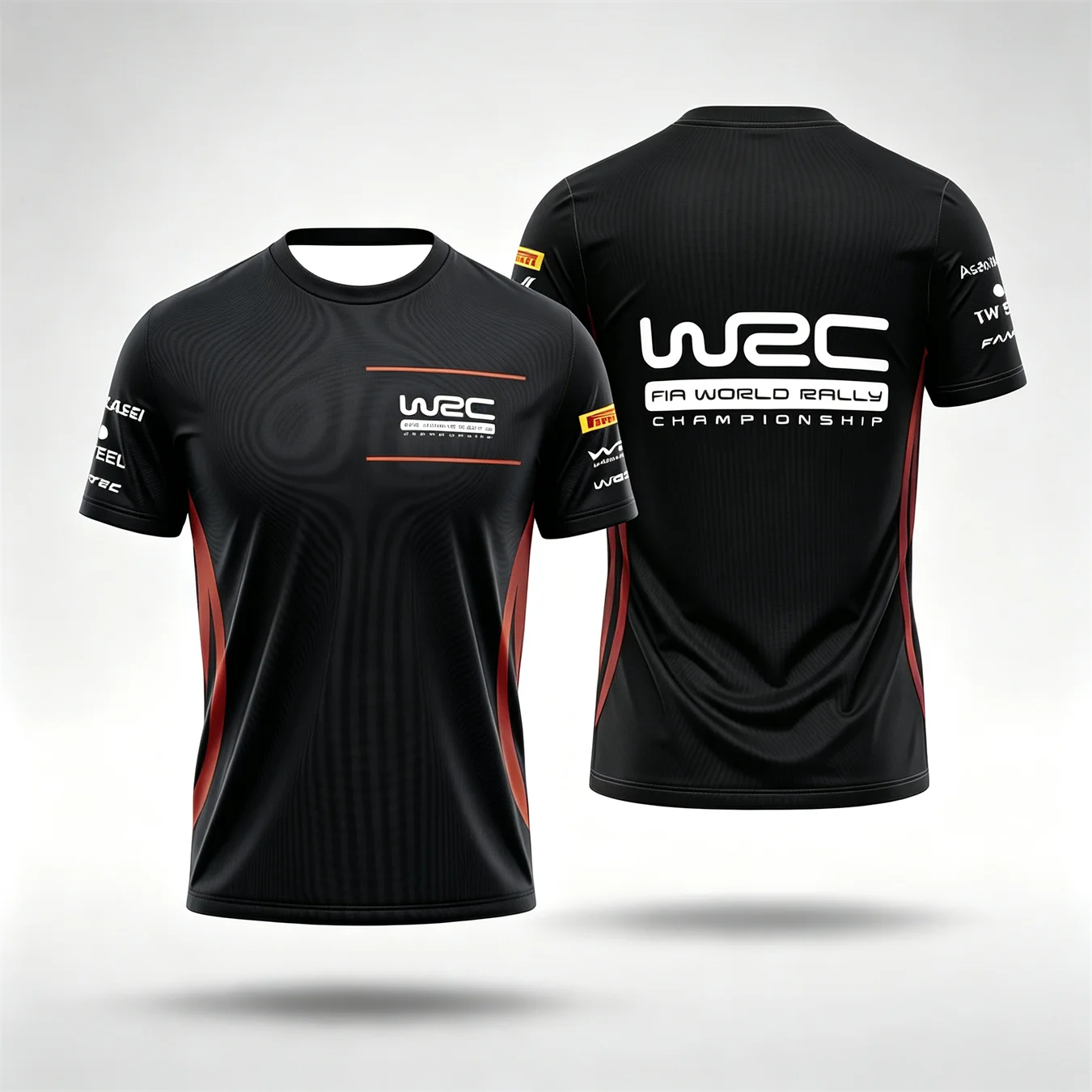 WRC FIA World Rally Championship Racing T-Shirt Men Short Sleeve Sportswear Casual Team Rally Fan Uniform Top