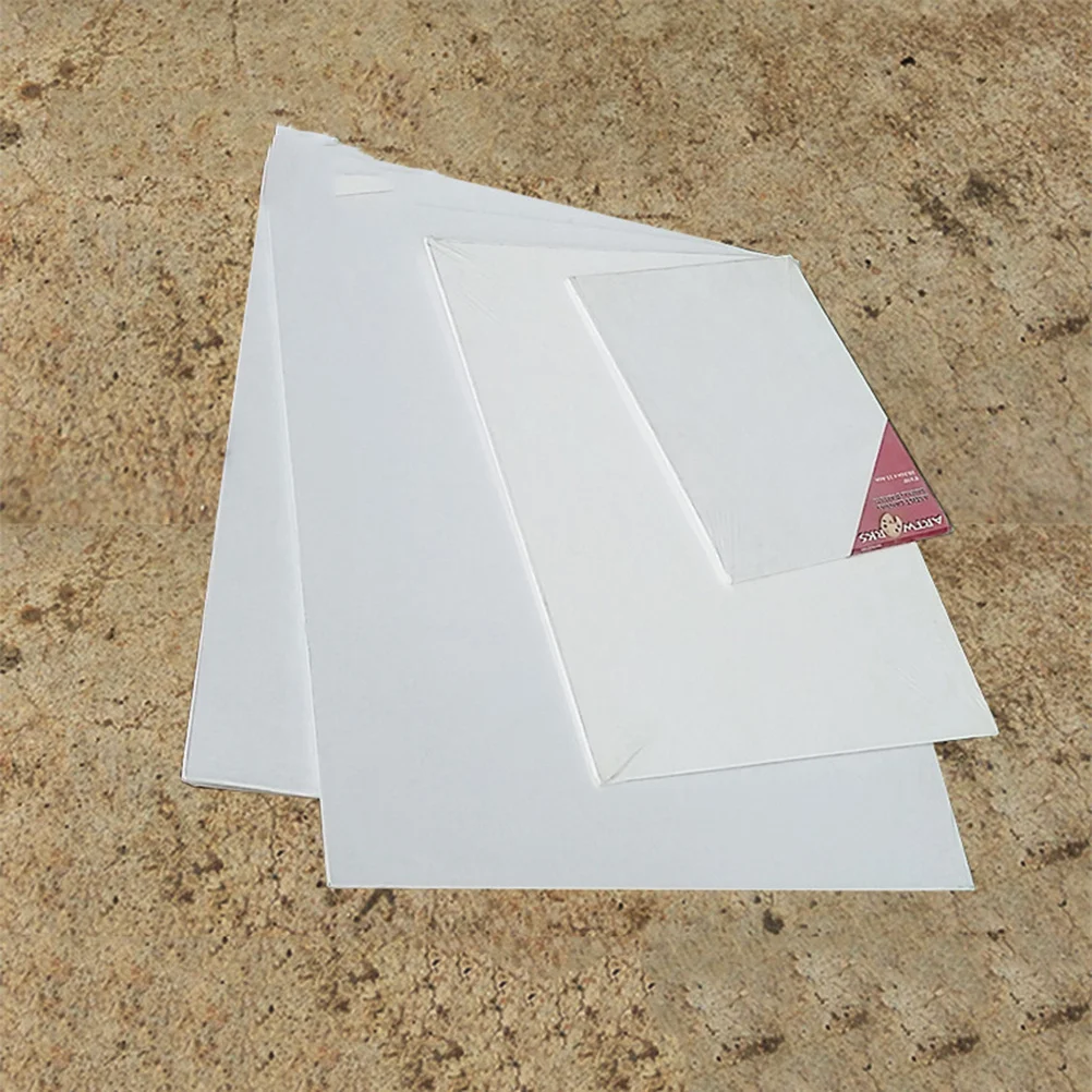 

4pcs Oil For Acrylic Art Artist Boards Board Artist Canvas Canvas Panels Tempera White Archival Art Surface