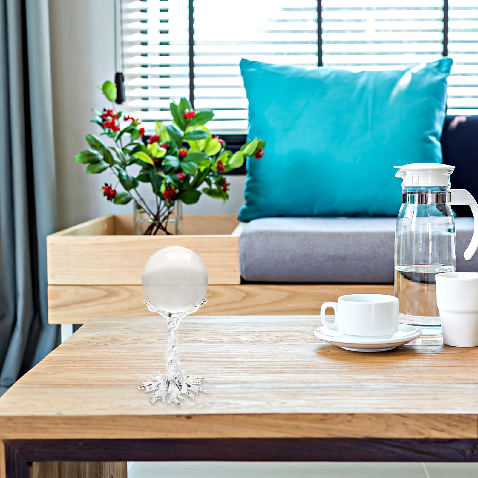 

Хрустальный шар из цинкового сплава, держатель для хранения, основание хрустального шара, металлическая сфера, стойка для домашнего декора, практичный