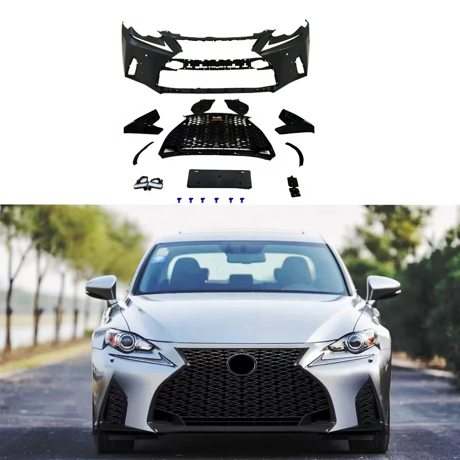 

High Material PP Car Front Bumper for IS 2013-2016 Upgrade to 2021 IS 500 F Sport Body Kit No Need Changer Headlamp