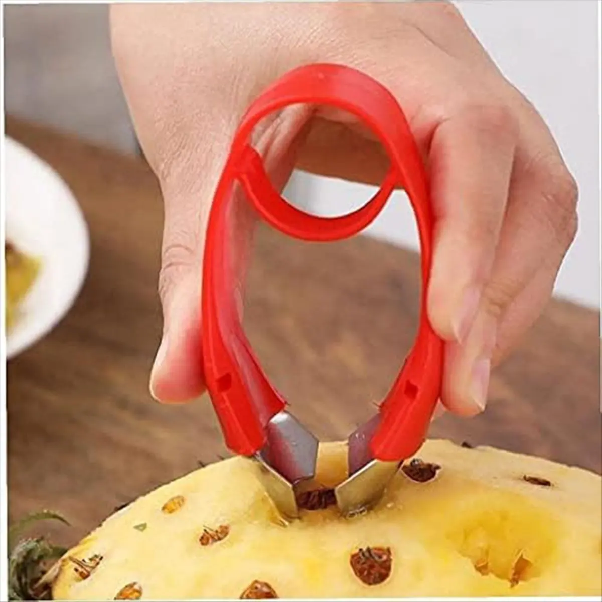 Compatible🔧Fruit Corer Core Remover Strawberry Huller Stem Eyes Stalk Leaves Vegetable Tool for Kitchen view 4