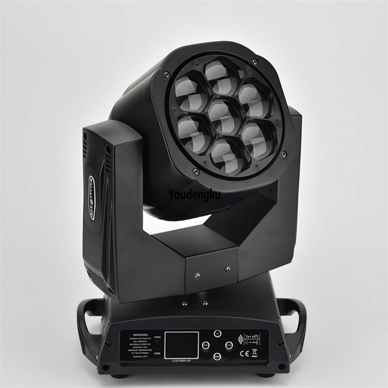 

2pcs 7*15W Rgbw 4in1 Zoom Wash Beam Led Moving Head Bee Eyes light Dye Kaleidoscpe Dmx512 Dj Lighting for bar ktv party stage