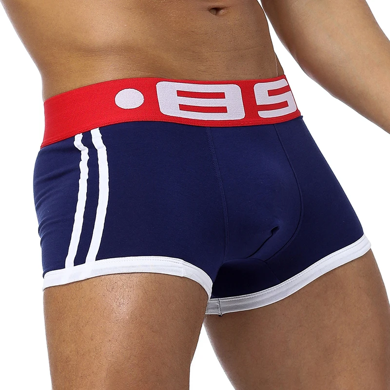 5pcs/lot Men Underwear Boxer Male Underpants Man Boxers Short Cotton Breathable Solid Male Panties Comfortable Brand Shorts BS40