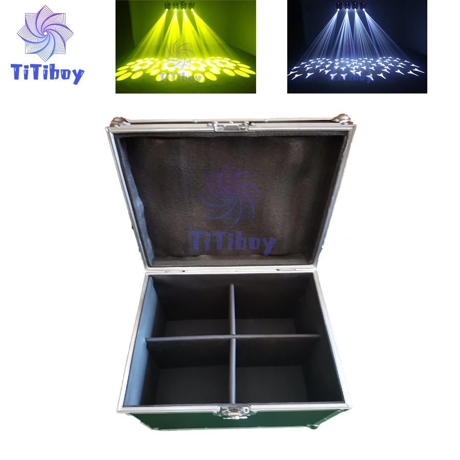 

No Tax 1x Flightcase For Moving Head Beam 2r Spot Lyre 100W LED Stage Pattern Light DMX Control with 8 Rotating Prism Super