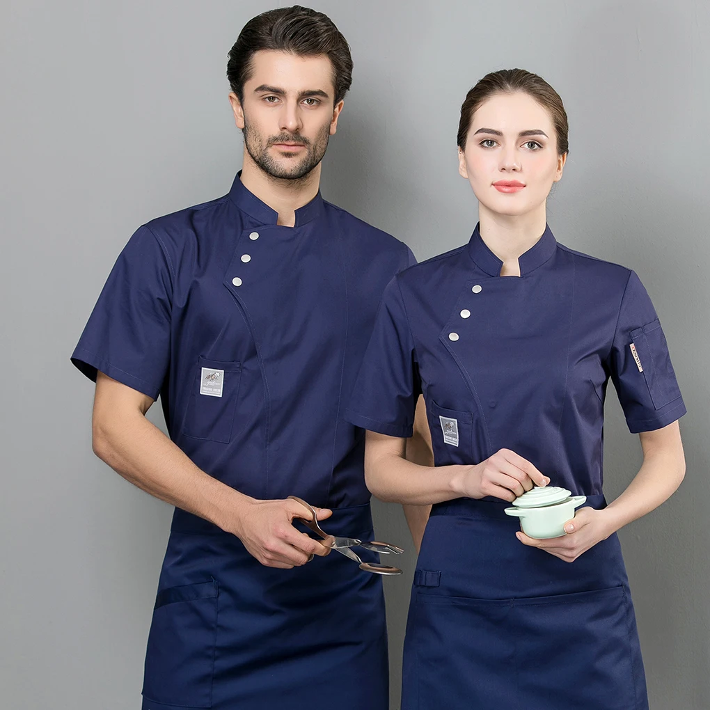 Chef Jacket Cotton Kitchen Apron Clothes Kitchen Supplies for Hotel