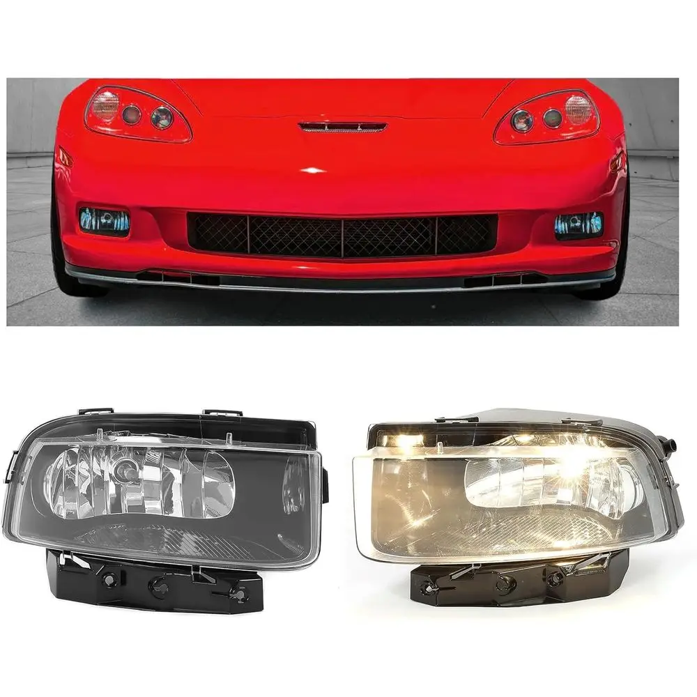 

2005-2013 C6 Corvette Base 427 Limited Edition Z06 ZR1 Grand Sport Clear Lens Replacement Headlights (LH & RH)