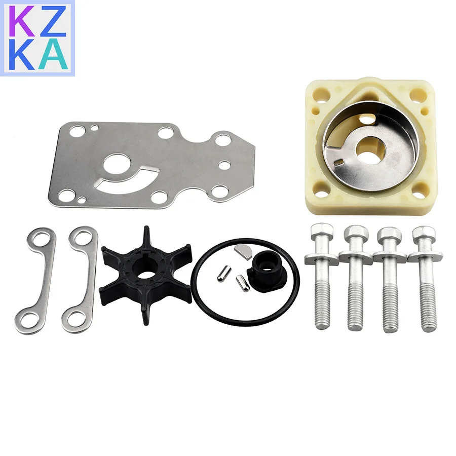 6AH-W0078 Water Pump Impeller Kit For Yamaha 4 Stroke 15HP 20HP Outboard F15C F20 6AH-W0078-00 6AH-W0078-A2 18-3479