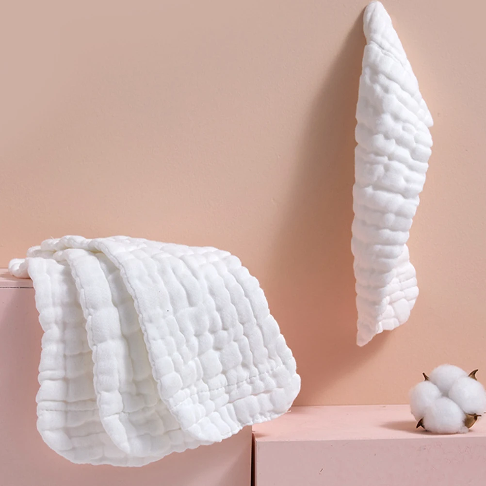 

5pcs Pure Cotton for Newborn White Small 35x15cm Cloth Diapers Baby Washcloths Reusable Absorbent Breathable Newborn Diapers Boy