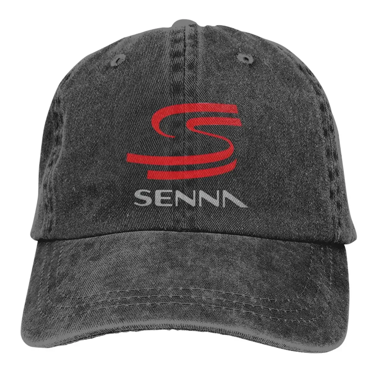 Senna F1 Unisex Baseball Cap Washed Adjustable Cotton Cap Vintage Casual Outdoor All Seasons Travel Sports Hat