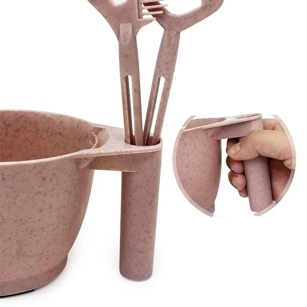 Large Capacity Coloring Mixing Dye Bowl DIY Wheat Straw Hair Dying Container Styling Accessories Hairdressing Cup Salon Use