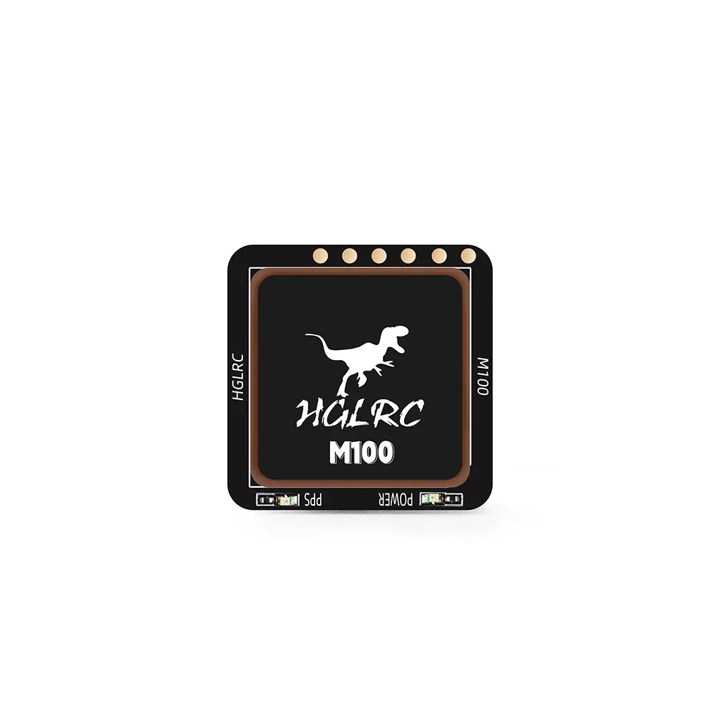 HGLRC M100-5883  GPS Module with Compass Ceramic Antenna on-board LED Indicators 21x21mm for RC Airplane FPV Long Range