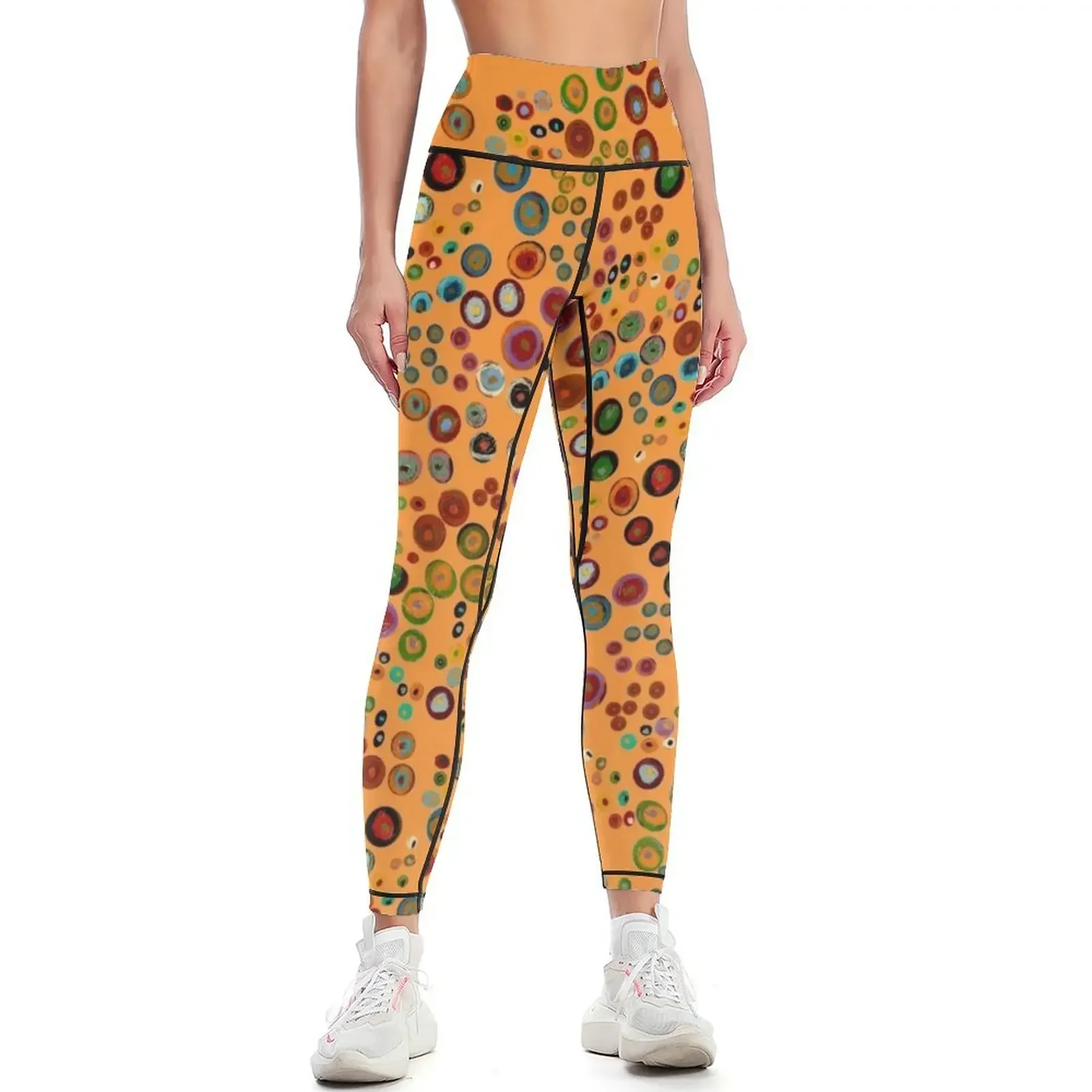 

enCHANTment spirals on saffron Leggings for physical for girls sportswear gym jogging pants Womens Leggings
