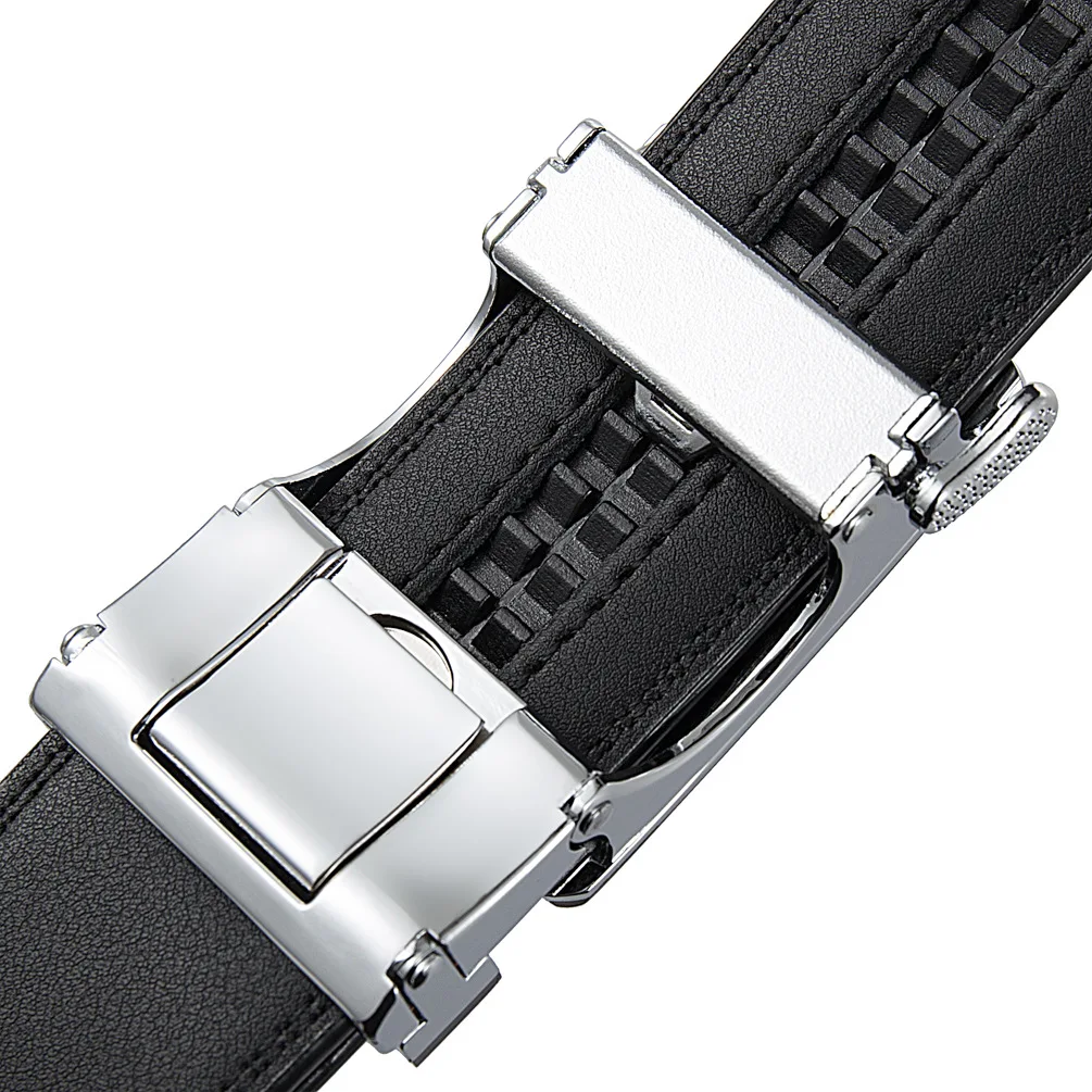 3.5 سنتيمتر أسود أزرق أحمر القهوة اللون الرجال سبيكة التلقائي مشبك حزام الأعمال حزام غير رسمي أحزمة الرجال