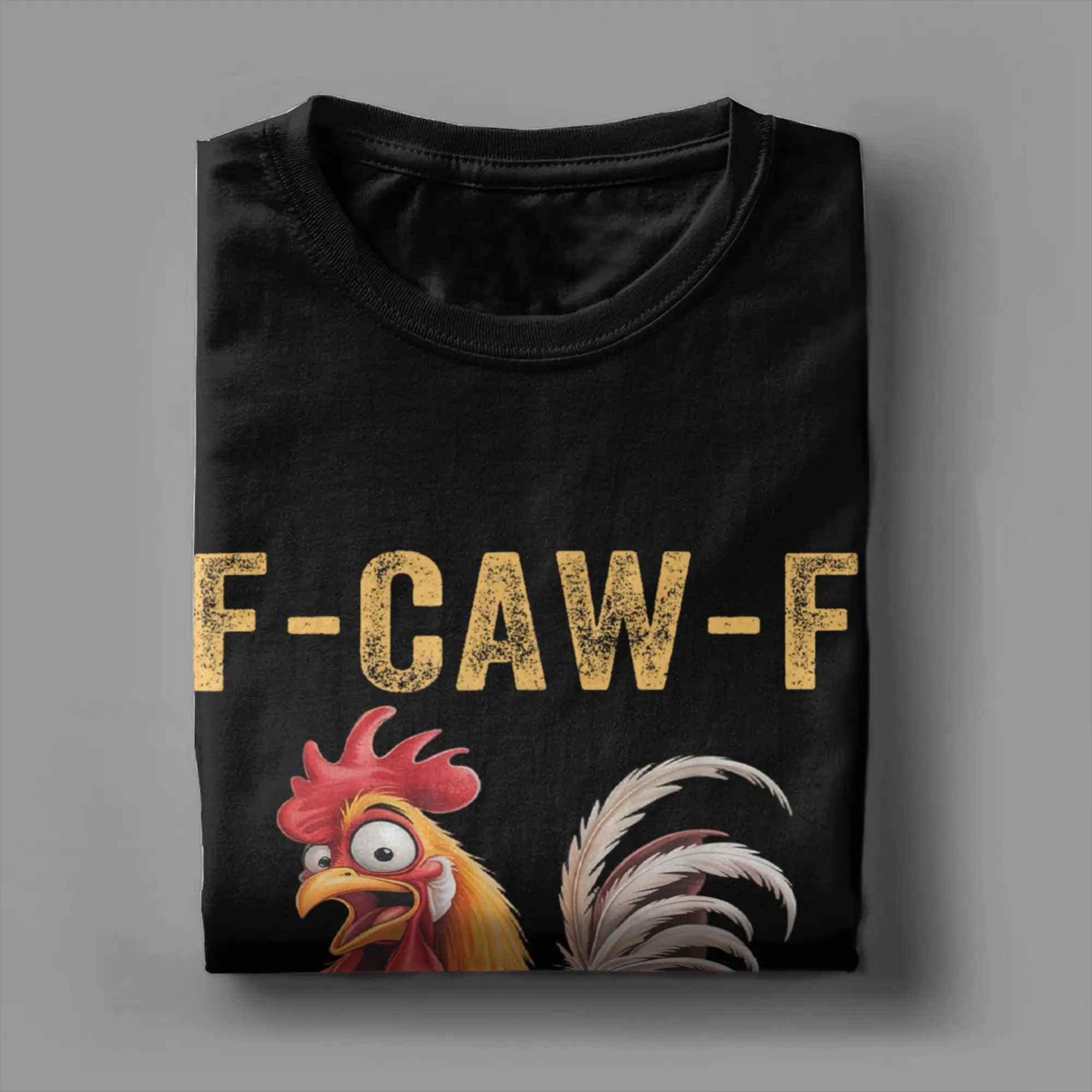 

Men F Caw F Rooster F-Caw-F Funny Chicken T Shirts Tees Summer Classic Short Sleeves T-Shirt O Neck Fashion Tee Shirt Plus Size