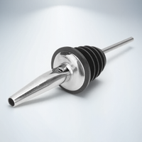 Stainless Steel Wine Pourer Whisky Bottle Stopper Bar Tool Liquid Flow Stopper for Easy Pouring 1PC