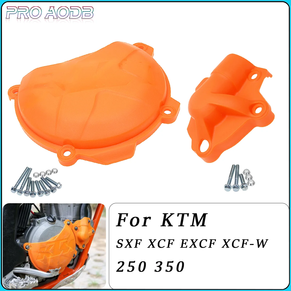 Clutch Protector Guard Water Pump Cover For KTM 250 350 SX-F EXC-F XC-F XCF-W SIX DAYS FREERIDE 2012-2016 Enduro Dirt Pit Bike