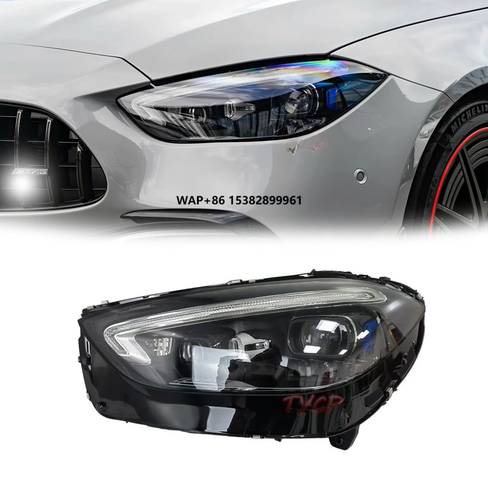 

C-Class AMG Original Headlight Lens C206 2022-2025 Intelligent Digital Headlamp C43 C63 W206 Geometric Light