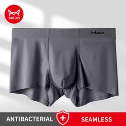 MiiOW uomo intimo Boxer da uomo senza cuciture Ice Feeling mutande da uomo traspiranti mutandine antibatteriche in grafene slip Boxer maschili