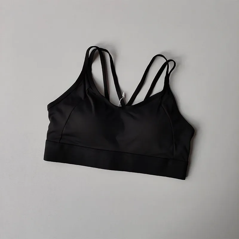 Hochintensiver Fitness-Sport-BH, stoßfest, verhindert Durchhängen, integrierter Stil, Laufunterwäsche, Kontrast-Weste-Top für Frauen – Detail 17