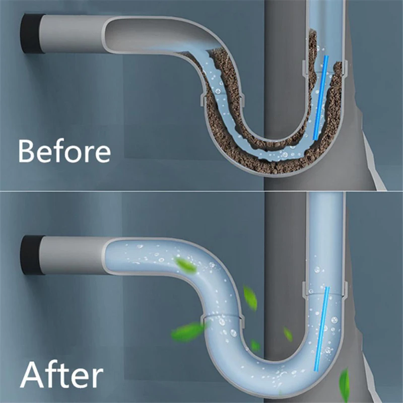 14 Stuks/Fles Afvoerstang Afvoerstang Pijp Reiniger Riool Deodorizer Drainage Tools Huishoudelijke Keuken Badkamer Schoonmaken