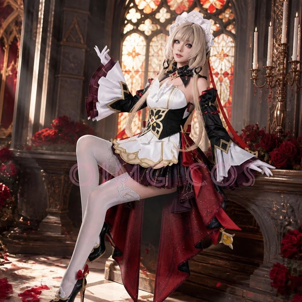 Genshin Impact Sandrone Marionette Cosplay Costume Full Set Fatui Mechanic Dress For Comic Con Halloween Cos Events Game