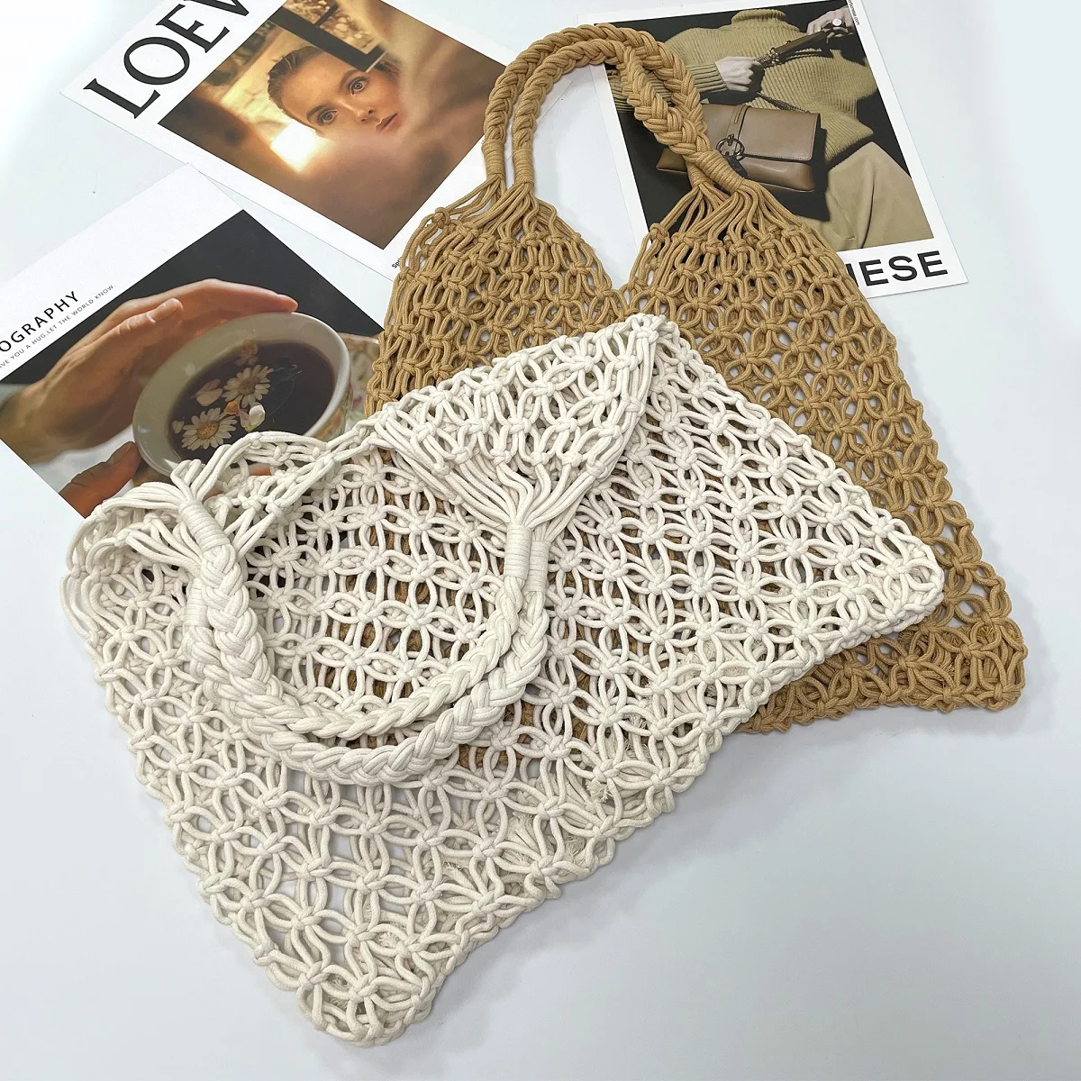 

2023 New Bohemian Summer Ladies Straw Bag Women Handbags Travel Beach Shoulder Bag Designer Rattan Crossbody Bags Tote Fashion