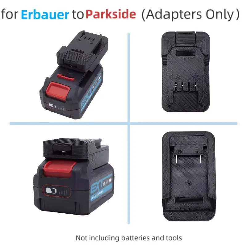 Conversor Adaptador de Bateria para Erbauer Conversor de Lítio Ext para Ferramentas Parkside Lidl Ferramentas sem Fio sem Escova Único Adaptador