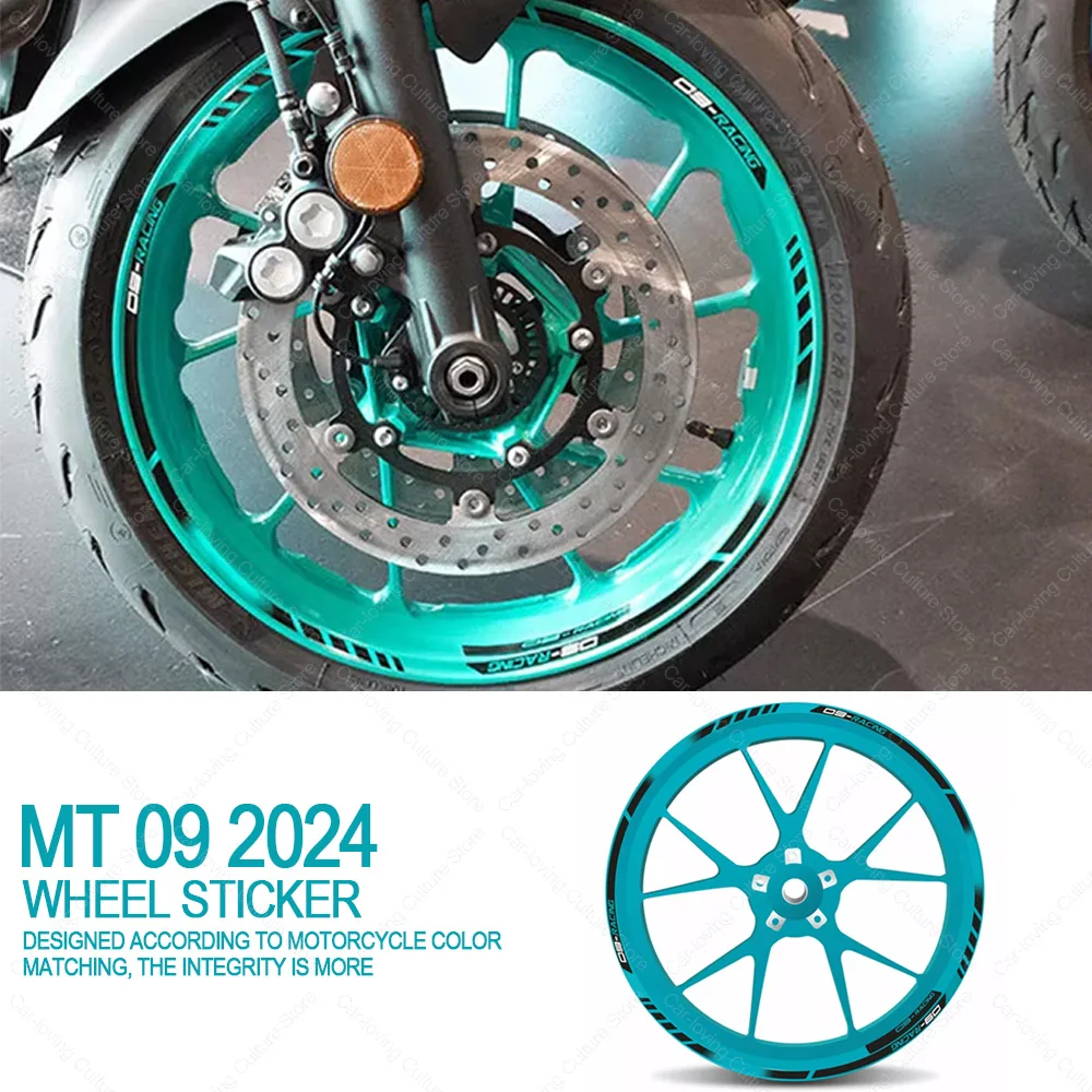 Motorcycle Accessories Waterproof Protective Wheel Sticker High Quality Epoxy Resin Protective Sticker For MT-09 2024